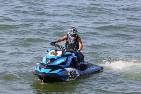 December 9, 2012 jet Skis  world Club Grand Prix2012 , Jet Ski racers are preparing to race at...
