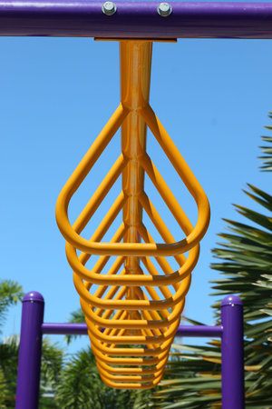 Exercise equipment in public park