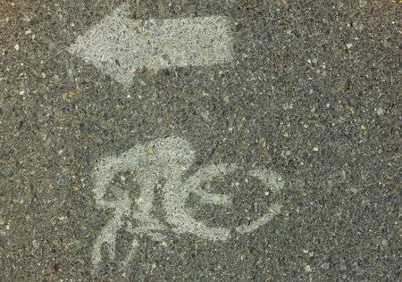 Signs bike  and arrow