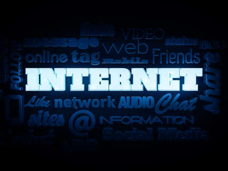 Internet tag cloudの写真素材