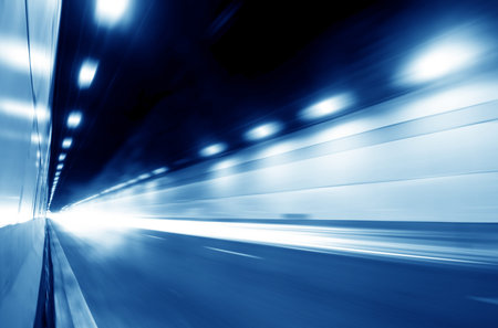 Motion Blur of the tunnel, exaggerated expression.