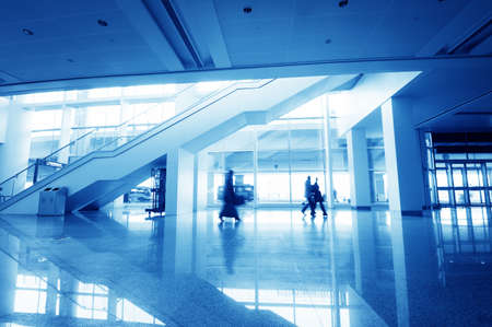 passenger in the shanghai pudong airport interior of the airportのeditorial素材