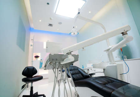 The white interior of a dentist office  Dentist officeのeditorial素材