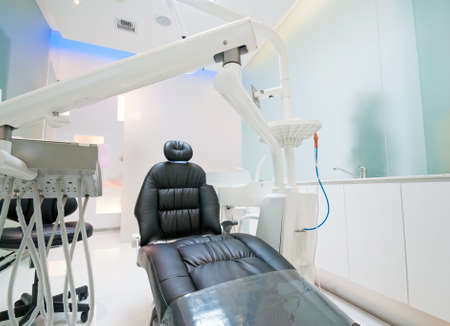 The white interior of a dentist office  Dentist officeのeditorial素材