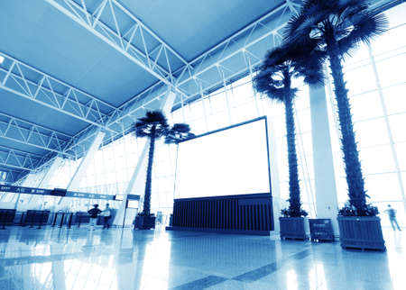 Interior of the airport in pudong shanghai chinaのeditorial素材