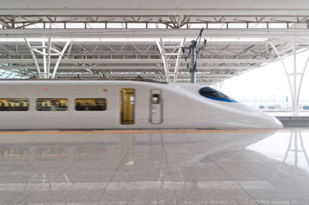 train stop at railway stationのeditorial素材