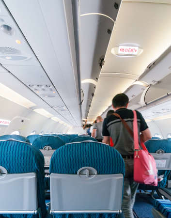 Commercial aircraft interiorのeditorial素材