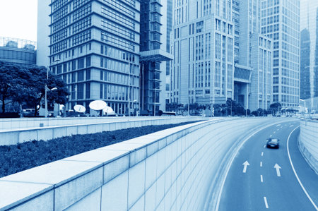 the modern building of the lujiazui financial centre in shanghai china