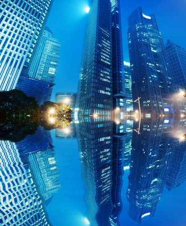 beautiful shanghai skyline at night,China の写真素材