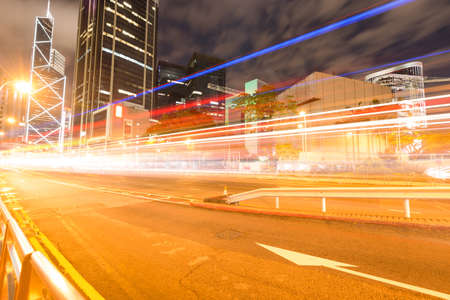 Night view of Hong Kongの写真素材