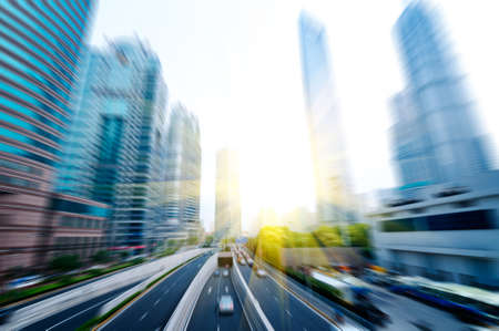 the modern building of the lujiazui financial centre in shanghai chinaの写真素材