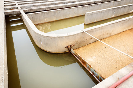 Modern urban wastewater treatment plant