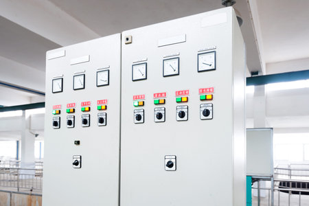 Modern urban wastewater treatment plant.