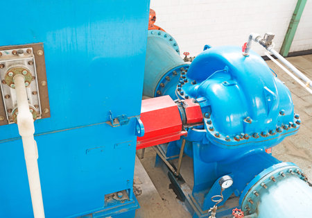 Modern urban wastewater treatment plant.