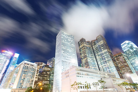 Hong Kong city at night