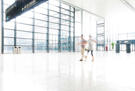 passenger in the shanghai pudong airport interior of the airport のeditorial素材