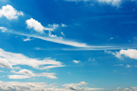 clouds in the blue sky
