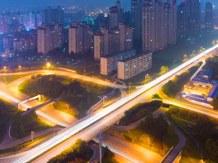 City Scape of nanchang city at chinaの写真素材
