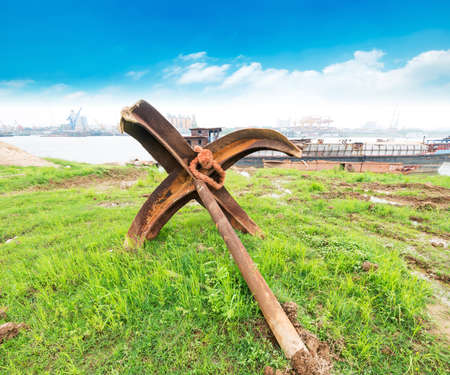 anchor in a portのeditorial素材