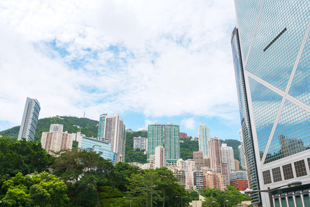 modern business center in hongkong