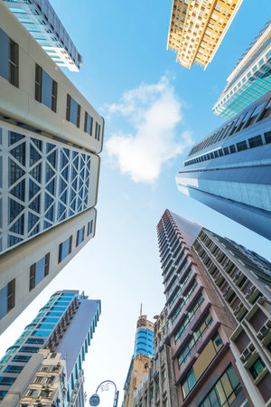modern business center in hongkong