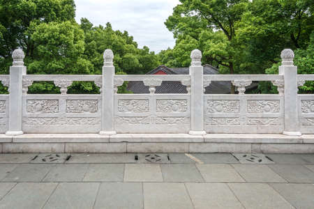 ornamental stone fencesの写真素材