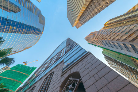 Metropolis of Shanghai's modern office building