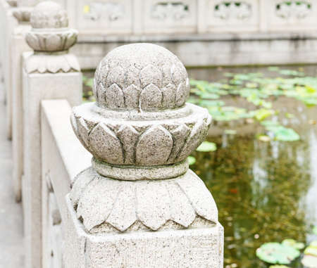 ornamental stone fencesの写真素材