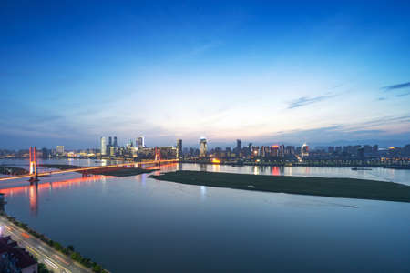 Bird view at Nanchang Chinaの写真素材