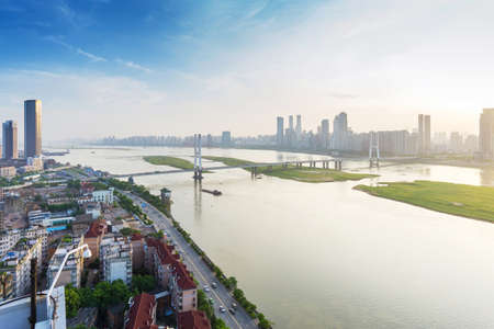 Panoramic picture of China nanchangの写真素材