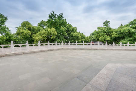 ornamental stone fencesの写真素材