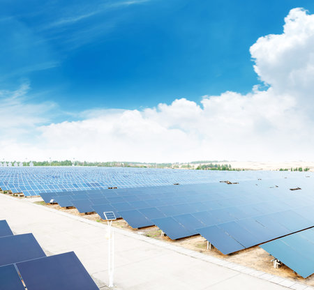 photovoltaic panels - solar panel to produce clean, sustainable, renewable energy - alternative...
