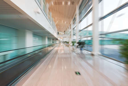 Interior of the airport in pudong shanghai chinaのeditorial素材