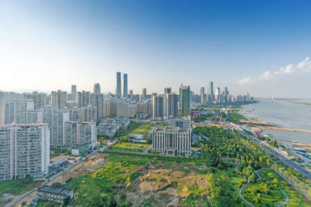 Panoramic picture of China nanchangの写真素材