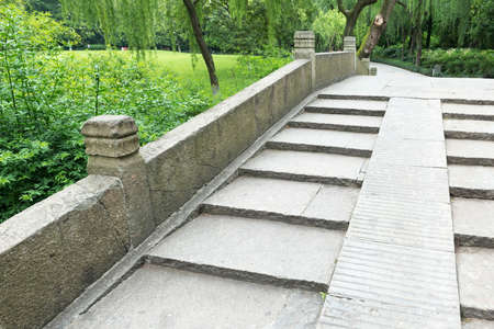 ornamental stone fencesの写真素材