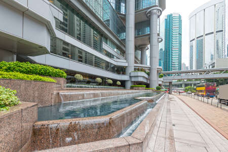 modern cityscape and street of Hongkongのeditorial素材