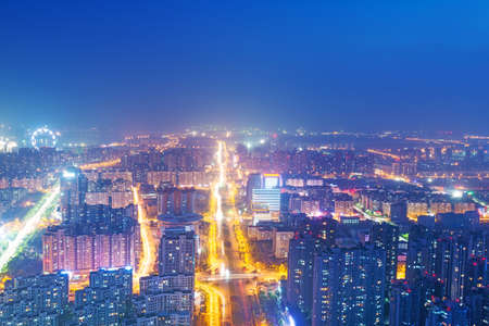 Aerial view at Nanchang Chinaの写真素材