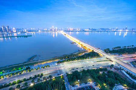 Aerial view at Nanchang Chinaの写真素材