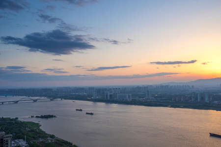 Panoramic picture of China nanchangの写真素材