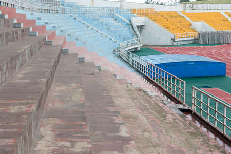 Empty seats at the Stadiumのeditorial素材