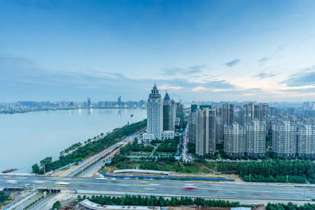 Panoramic picture of China nanchangの写真素材