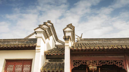 Detail of a Traditional Roof in South Koreaのeditorial素材