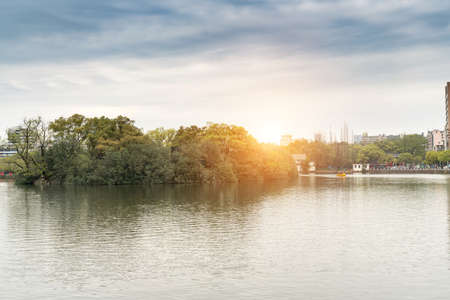 Nanchang qingshan Lakeの写真素材