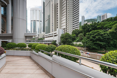 modern business center in hongkong