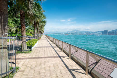 Hong Kong harbourの写真素材