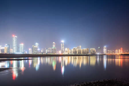 Shanghai night viewの写真素材