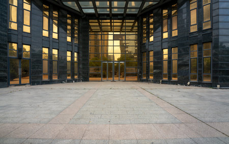 modern glass building in China