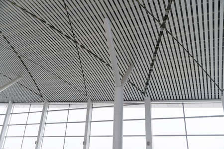 Interior of the airport in pudong shanghai chinaのeditorial素材