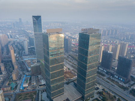 Panoramic view of Nanchang, the capital of Jianxi