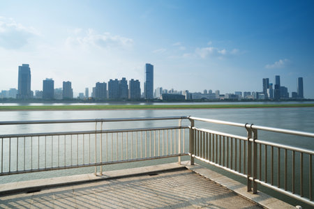 Panoramic picture of China nanchangの写真素材